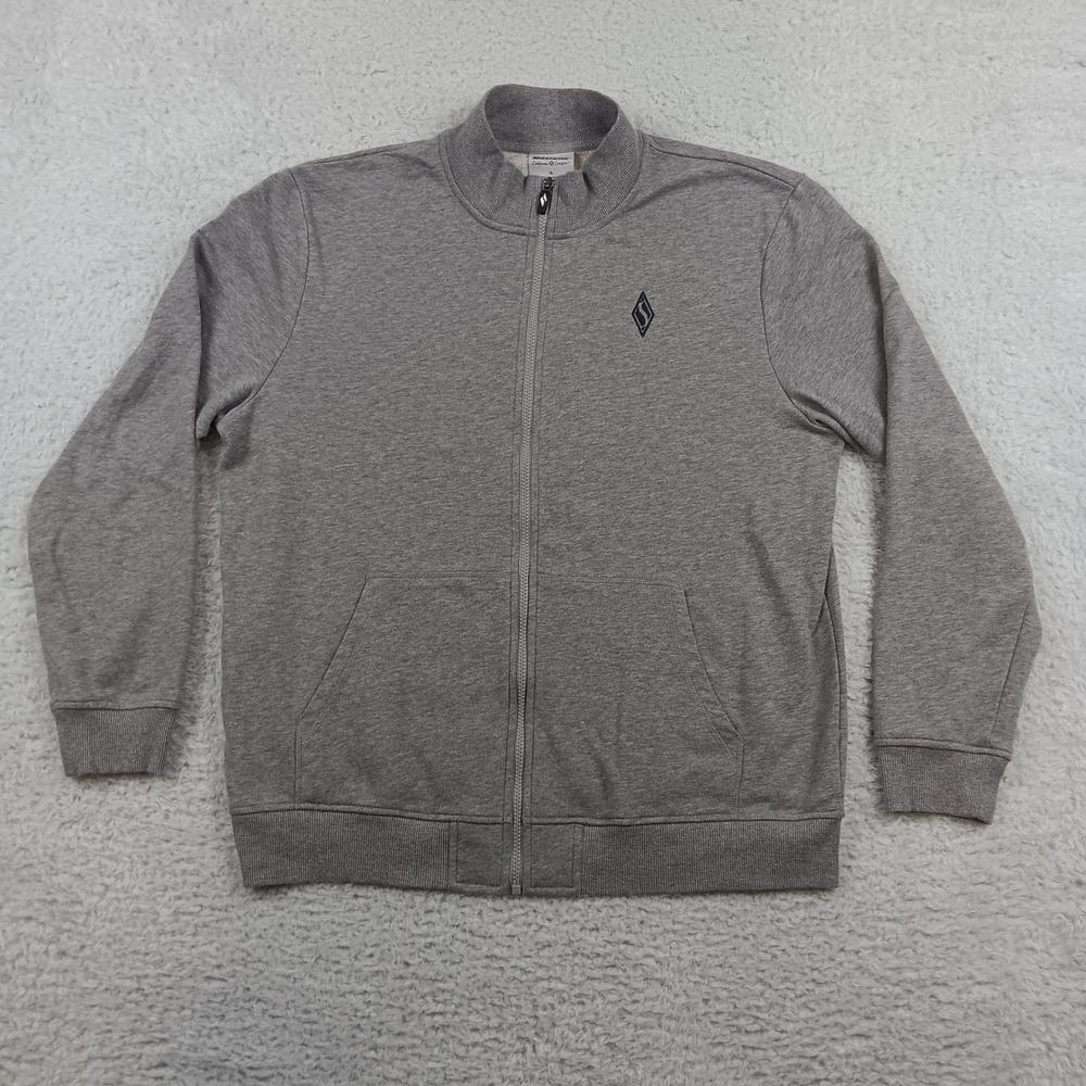 Skechers Full Zip Sweatshirt California Comfort‎ Mens XL Gray Embroidered Logo